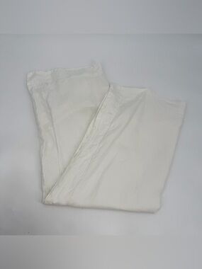 Fieldcrest Pillow Sham King Ivory White Linen Single (1) Pillow Cover Cottage